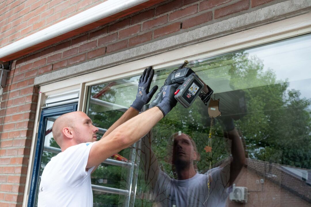 Illustratie van glaszetten